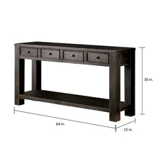 Load image into Gallery viewer, Antique Black Rentz 64&#39;&#39; Console Table

