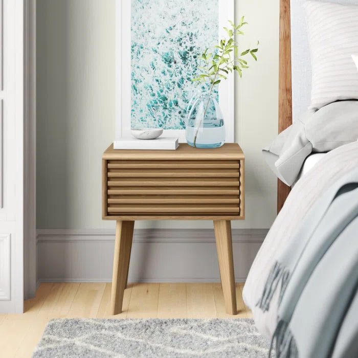 Oak Renwick Manufactured Wood Nightstand