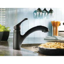 Load image into Gallery viewer, Matte Black Renzo Single Handle Kitchen Faucet with Duralock (Part number: CA87316BL) 842AH
