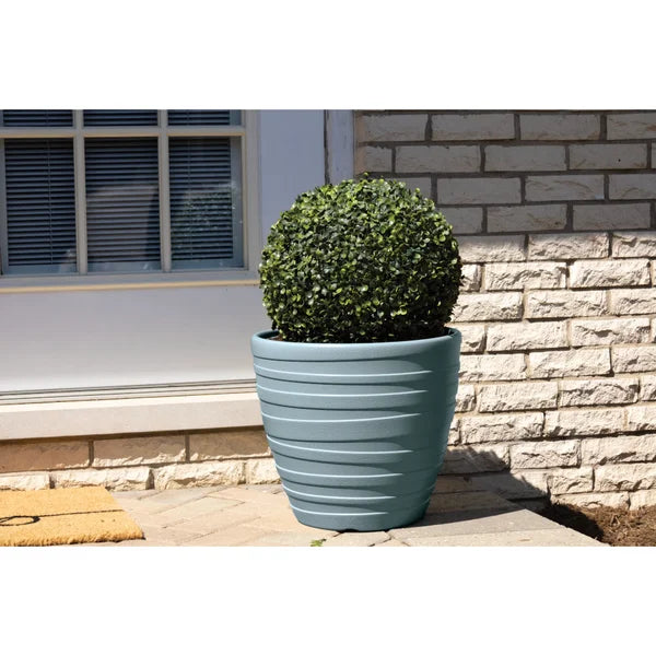 Mediative Blue Resin Pot Planter (Set of 2)
