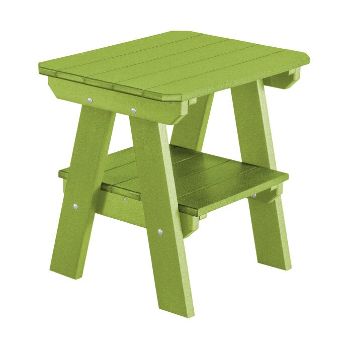 Plastic/Resin  Side Table in Tropical Lime Green #9463