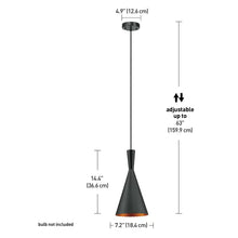 Load image into Gallery viewer, Retzlaff 1 - Light Single Cone Pendant
