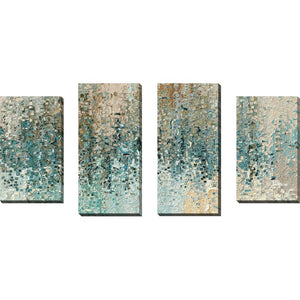 38" H x 72" W x 1.5" D Revealed by Mark Lawrence - 4 Piece Wrapped Canvas Gallery Wall Set