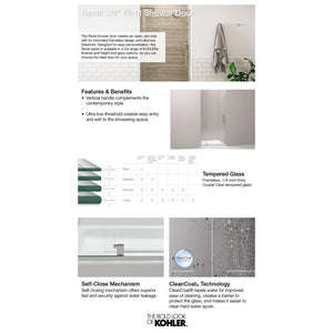 Revel 36'' x 70'' Pivot Shower Door with CleanCoat® Technology *AS-IS* MRM3779