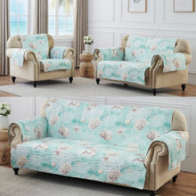 Load image into Gallery viewer, Reversible Ocean Box Cushion Sofa Slipcover 2421AH/GL
