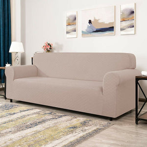 Rhombus Box Cushion Sofa Slipcover 8021