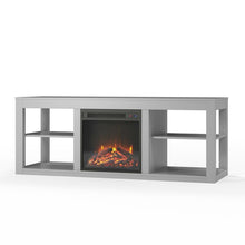 Load image into Gallery viewer, Rickard TV Stand for TVs up to 65&quot; with Fireplace Included
