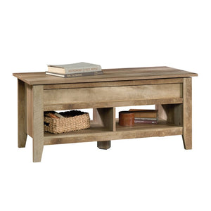 Craftsman Oak Riddleville Lift Top Extendable 4 Legs Coffee Table with Storage