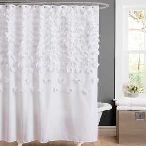 Rieke Polyester Floral Single Shower Curtain GL624