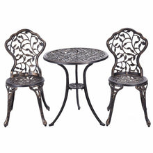 Load image into Gallery viewer, Bronze Riemer Round 2 - Person Outdoor Dining Set
