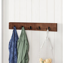 Load image into Gallery viewer, Rihanon 36&#39;&#39; Wide Solid Wood 5 - Hook Wall Mounted Coat Rack
