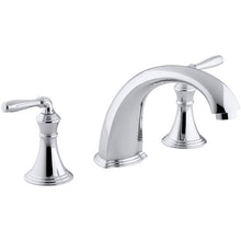 Load image into Gallery viewer, K-T398-4-CP Devonshire Deck-/Rim-Mount Bath Faucet Trim for High-Flow Valve with 9&quot; Non-Diverter Spout and Lever Handles, Valve Not Included 3893RR
