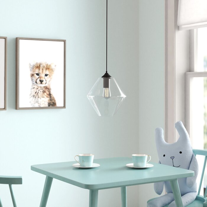 Black Rincon 1-Light Single Geometric Pendant #9765