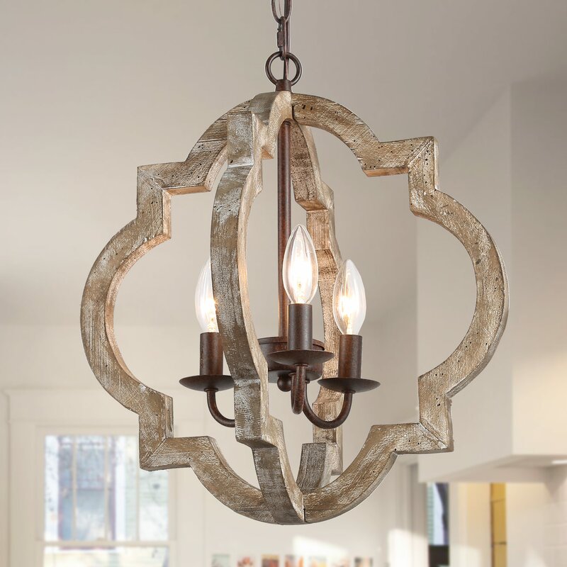 Rippy 3 - Light Unique / Statement Geometric Chandelier 1567AH