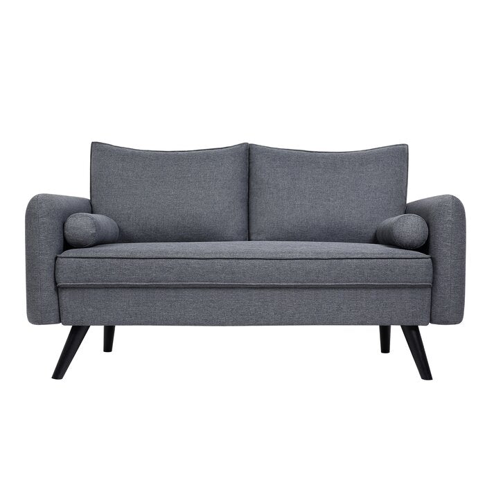 Risinger Velvet 59.06'' Wide Round Arm Loveseat (AP557)