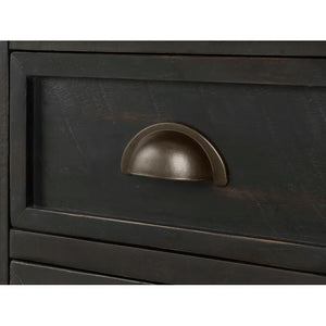 Risner 25'' Tall Solid Wood End Table with Storage and Built-In Outlets