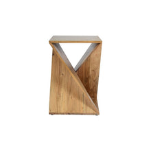 Load image into Gallery viewer, Rivera 24&#39;&#39; Tall Solid Wood Abstract End Table
