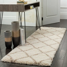 Load image into Gallery viewer, Rizco Geometric Area Rug in Ivory/Beige, Runner 2&#39;3&quot; x 12&#39;
