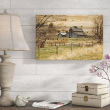 Load image into Gallery viewer, 32&quot; H x 48&quot; W x 2&quot; D Roadside Barn by Ramona Murdock - Print on Canvas MRM4127
