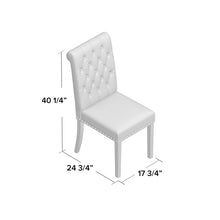 Load image into Gallery viewer, Roberto Tufted Linen Parsons Chair (Set of 2)
