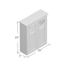 Load image into Gallery viewer, Roberts 20&#39;&#39; W x 24&#39;&#39; H x 7&#39;&#39; D Wall Mounted Bathroom Cabinet 7378RR
