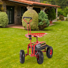 Load image into Gallery viewer, Red Rolling Cart
