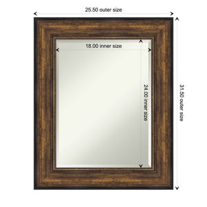 32" x 26" Roose Beveled Wall Mirror 2422CDR