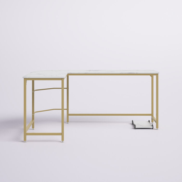 White Stone Rory Reversible LShape Desk Salvage & Co Fishers