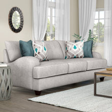 Load image into Gallery viewer, Rosalie 93&quot; Recessed Arm Sofa Gray
