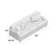 Load image into Gallery viewer, Rosalie 93&quot; Recessed Arm Sofa #AD361-OB
