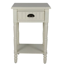 Load image into Gallery viewer, Antique White Rosas 1 - Drawer Nightstand #1251HW
