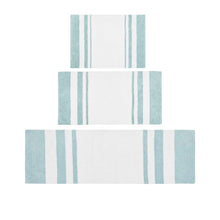 Load image into Gallery viewer, Rosenbloom Rectangular 100% Cotton Striped Bath Rug MRM673
