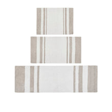 Load image into Gallery viewer, Rosenbloom Rectangular 100% Cotton Striped Bath Rug GL872
