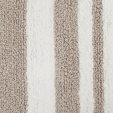 Load image into Gallery viewer, Rosenbloom Rectangular 100% Cotton Striped Bath Rug GL872
