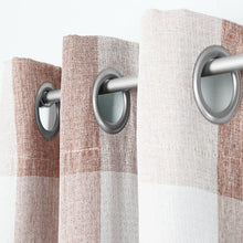 Load image into Gallery viewer, 38&quot; W x 96&quot; L Rosenblum Plaid Blackout Thermal Grommet Curtain Panels (Set of 2) 374DC

