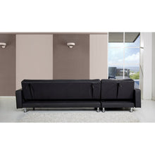 Load image into Gallery viewer, Rosina 118.125&quot; Wide  Faux Leather Reversible Sofa &amp; Chaise
