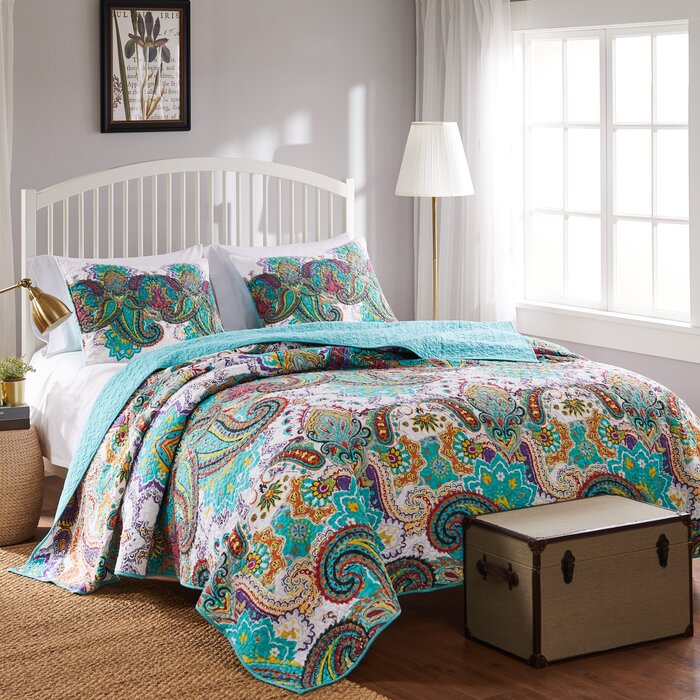 Roskilde Standard Cotton 126 TC Reversible Quilt Set