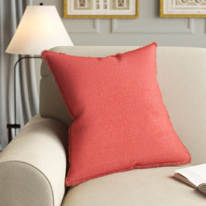 20" Linen Throw Pillow in Rouge Fabric #9723