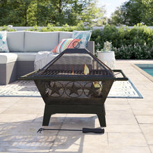 Load image into Gallery viewer, Roswita Steel Wood Burning Fire Pit #2535HW
