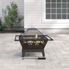 Load image into Gallery viewer, Roswita Steel Wood Burning Fire Pit #2535HW
