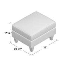 Load image into Gallery viewer, Rotterdam 26&#39;&#39; Wide Rectangle Standard Ottoman 7693RR
