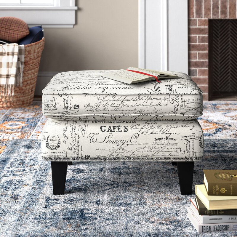 Rotterdam 26'' Wide Script Ottoman MRM3307
