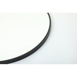 30" x 30" Rouillard Round Metal Wall Mirror