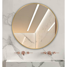 Load image into Gallery viewer, Rouillard Round Metal Wall Mirror
