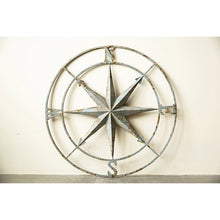 Load image into Gallery viewer, Large Blue-Grey Round Compass Wall Décor 7027
