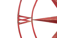 Load image into Gallery viewer, 30&quot; H x 30&quot; W x 2&quot; D Red Round Compass Wall Décor
