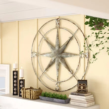 Load image into Gallery viewer, Round Compass Wall Décor 41 x 41 x 2
