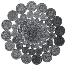 Load image into Gallery viewer, Round Dudley Handmade Braided Area Rug in Charcoal 3&quot;

