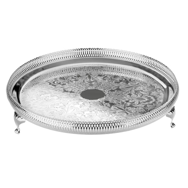 Round Gallery Serving Tray
