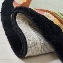 Load image into Gallery viewer, Round Novelty Handmade Tufted Wool Blue/Brown/Green Area Rug 6199RR
